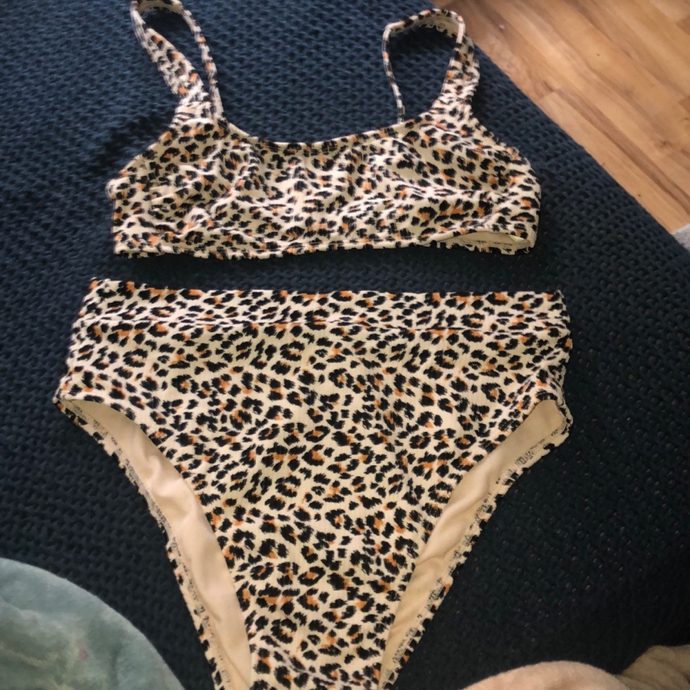 leopard print high waisted target swimsuit
